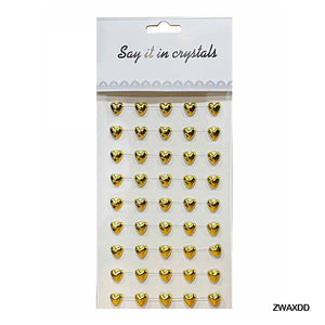 Gift To Love | Heart Sticker | Color : Gold | Code : ZWAXDD