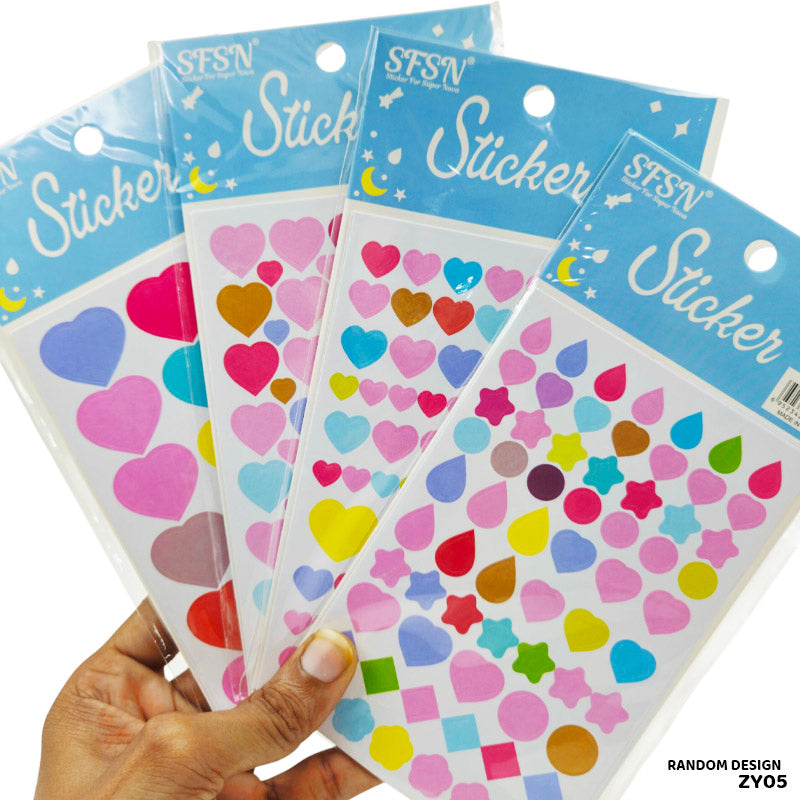 Gift To Love | Reward Sticker | Pcs : 20 Stickers X 10 Sheets | Code : ZY05
