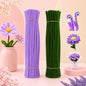 Gift To Love | Craft Pipe Cleaner | Color : Pine Green & Light Purple | Size : 7 Mm X 30 Cm | Pcs : 200 Pcs